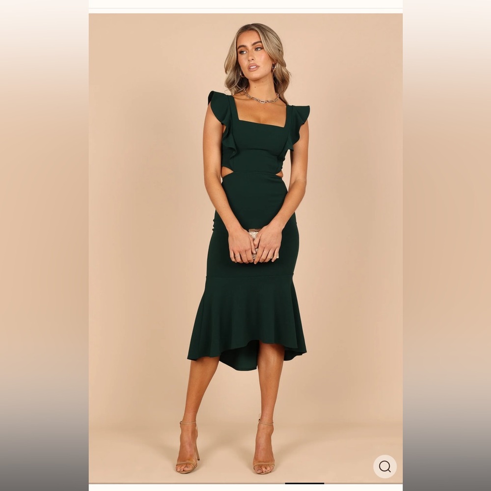 Petal & Pup High Lo Midi Black Dress
